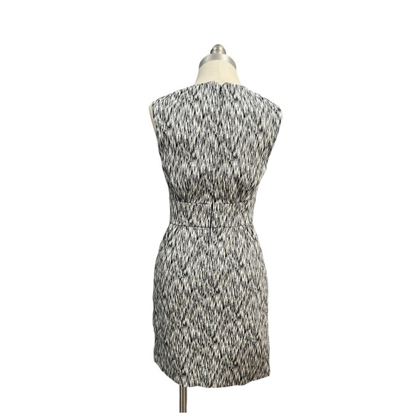 WHIT lib Sheath Dress Cocktail Black White Size 2 Sleeveless Career - Picture 3 of 14